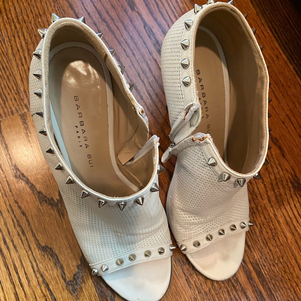 Barbara Bui white booties